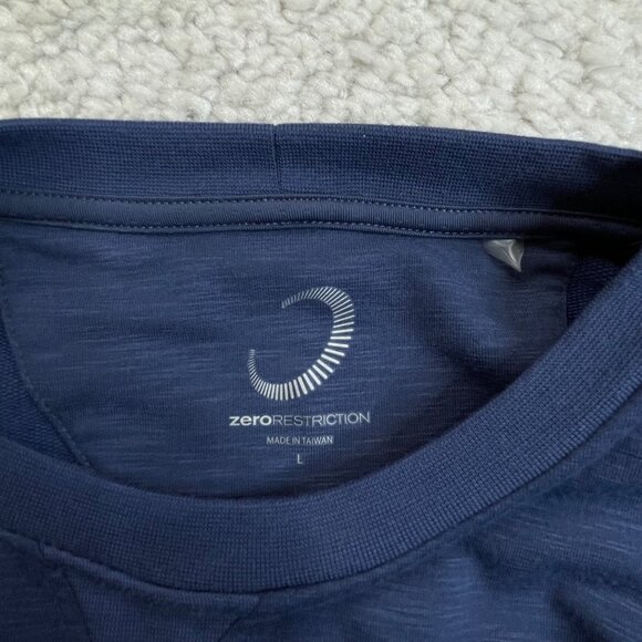 Zero Restriction Jayne Crew Neck Sweatshirt Navy Blue - Picture 3 of 6